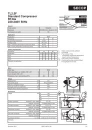 TL2.5F Standard Compressor R134a 220-240V 50Hz - Secop