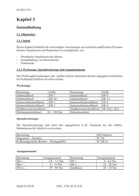 Bedienungsanleitung ZL 1500 - KFV-OSL