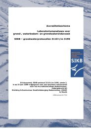 en grondwateronderzoek SIKB – grondwaterprotocollen 3110 t/m