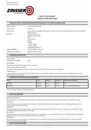 SAFETY DATA SHEET Zinsser B-I-N® Primer Sealer - Toolbank