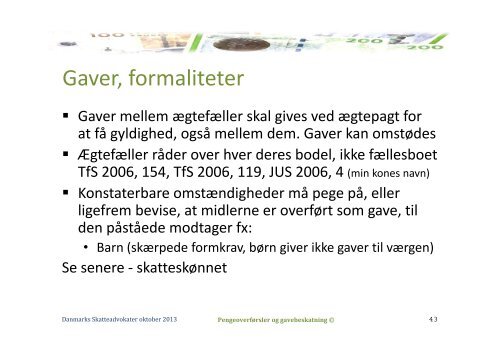 PengeoverfÃ¸rsel og Gavebeskatning - Danmarks Skatteadvokater
