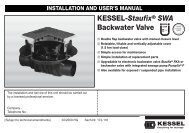 KESSEL-StaufixÂ® SWA Backwater Valve