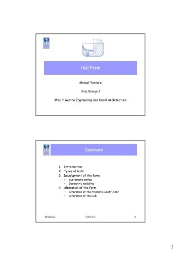 Hull Form Summary - Boat Design Net