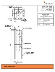 Light Pole Bases - Armtec