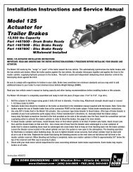 Model 125 Actuator for Trailer Brakes - The Expediter