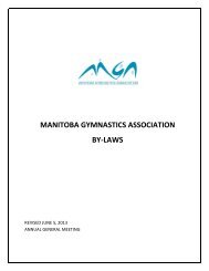 ByLawsJune2013 - Manitoba Gymnastics Association