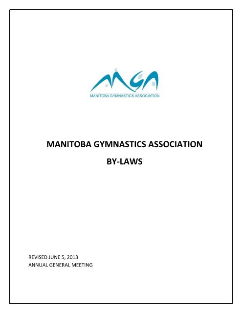 ByLawsJune2013 - Manitoba Gymnastics Association