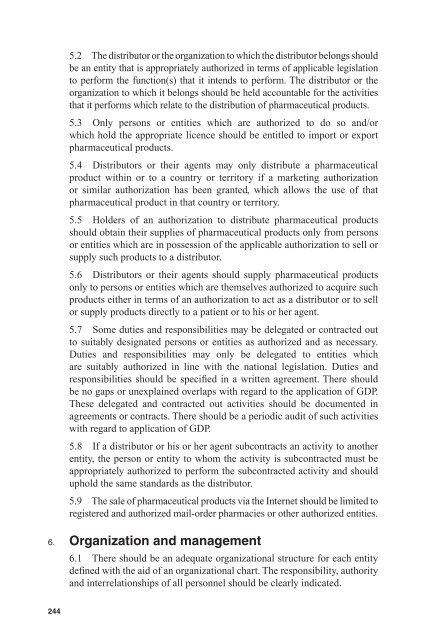 Annex 5 WHO good distribution practices for pharmaceutical products