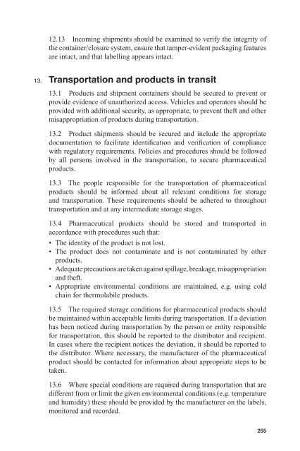 Annex 5 WHO good distribution practices for pharmaceutical products