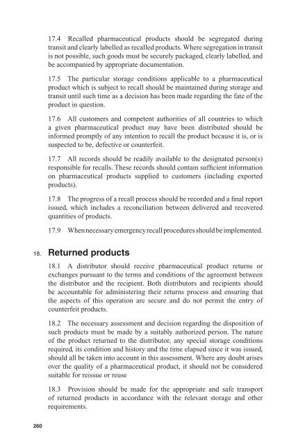 Annex 5 WHO good distribution practices for pharmaceutical products