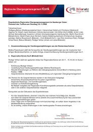 Expertenkreis Regionales Übergangsmanagement im ... - Billenetz