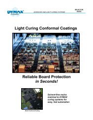 Light Curing Conformal Coatings - Lindberg & Lund AS