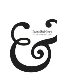 annual report 2005-2006 - Poets & Writers