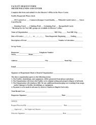 facility request form meyer wellness and center - Southwest Baptist ...