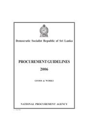 PROCUREMENT GUIDELINES - Ministry of Finance and Planning