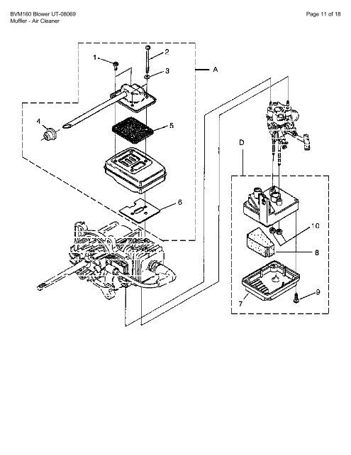 Homelite BVM160 UT-08069 - Barrett Small Engine