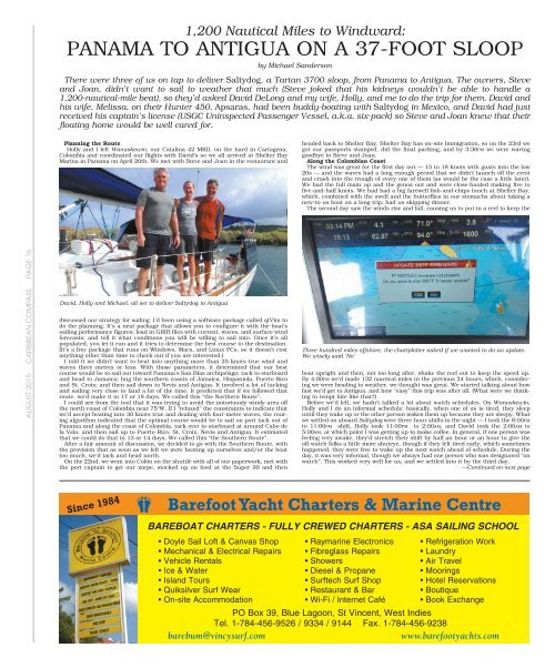 Caribbean Compass Yachting Magazine August 2015