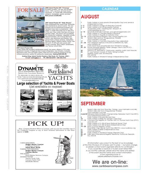 Caribbean Compass Yachting Magazine August 2015