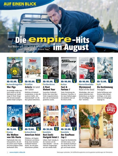 empire Kundenmagazin 2015
