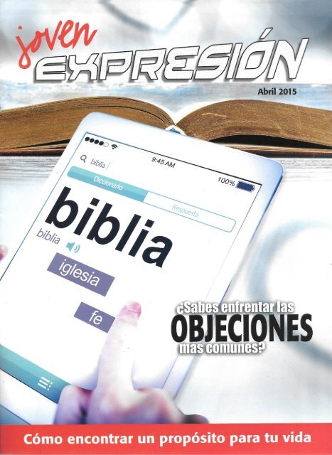 Expresión Joven Abril 2015 - ¿Sabes enfrentar las objeciones mas comunes?