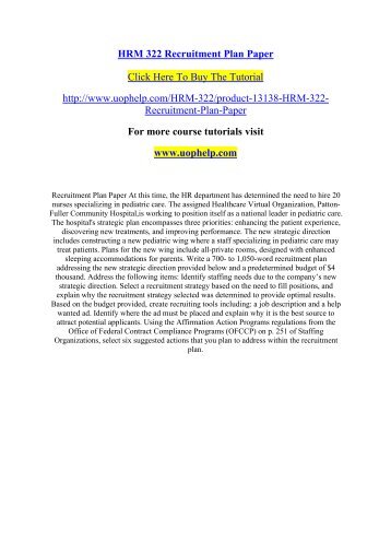 staffing paper The effect of hospital nurse staffing on patient health outcomes: evidence from california's minimum staffing regulation andrew cook , martin gaynor , melvin stephens, jr , lowell taylor nber working paper no 16077. staffing paper The effect of hospital nurse staffing on patient health outcomes: evidence from california's minimum staffing regulation andrew cook , martin gaynor , melvin stephens, jr , lowell taylor nber working paper no 16077.