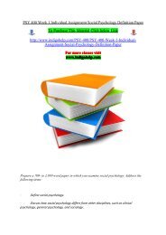 PSY 400 Week 1 Individual Assignment Social Psychology Definition Paper.pdf