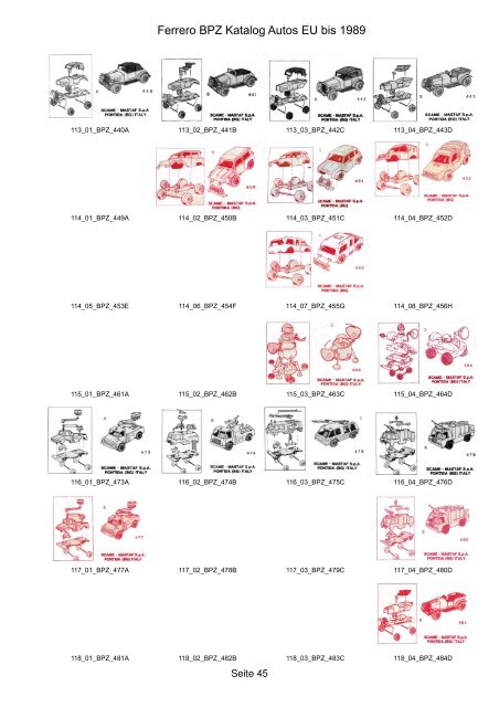 Ferrero BPZ Katalog