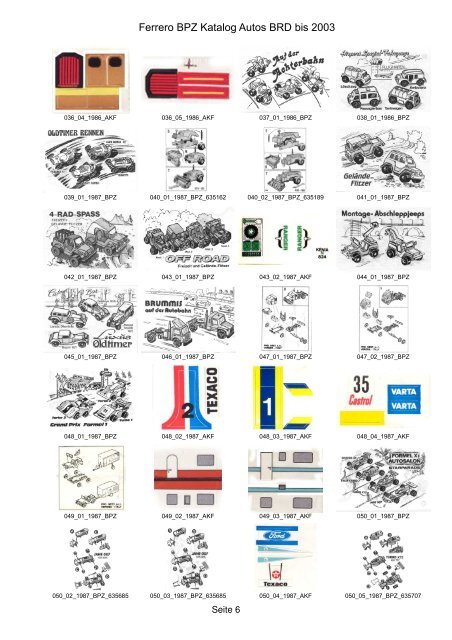 Ferrero BPZ Katalog