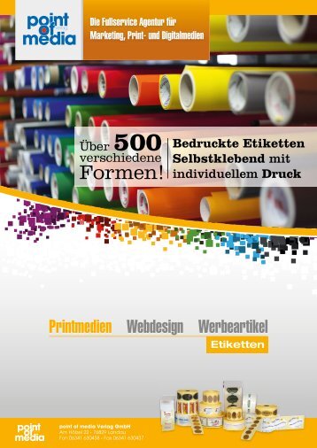 Etiketten-Prospekt - point of media Verlag