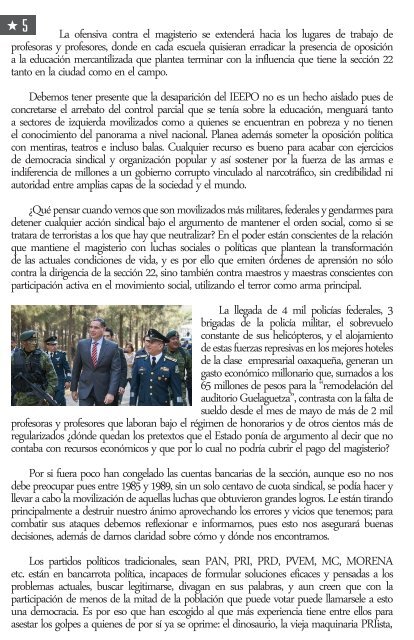 El Comienzo: El Ataque a la CNTE y la Militarización del País