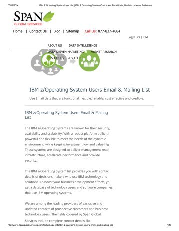 IBM Z Operating System User List _ IBM Z Operating System Customers Email Lists, Decision Makers Addresses.pdf