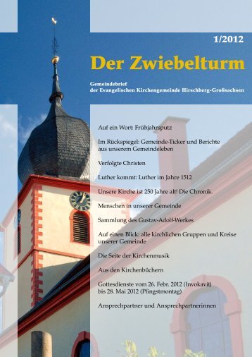 Ausgabe 1-2012 - derzwiebelturm.de