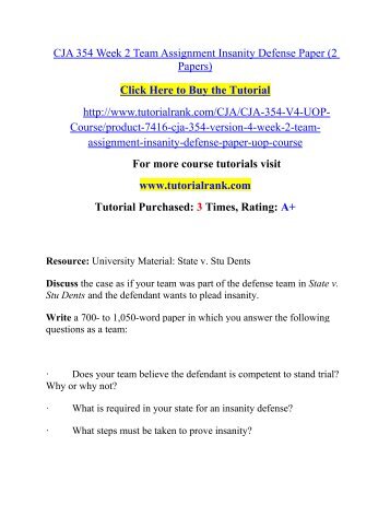 Criminal defense essays