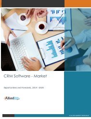 CRM Software - Market Opportunities and Forecasts, 2014 -2020.pdf