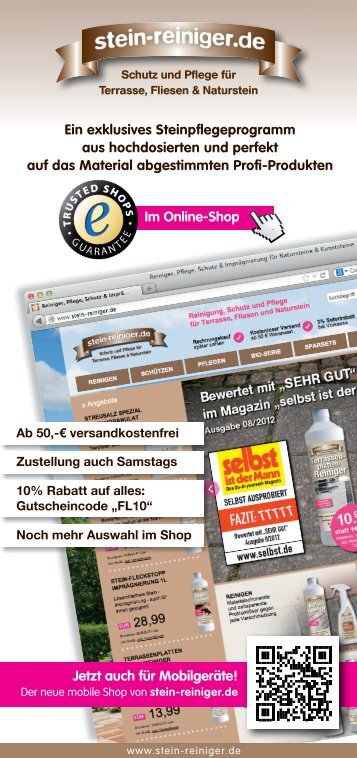 Produktflyer www.stein-reiniger.de