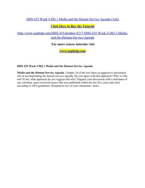 Why Press Shouldnt Be Your Source For >> Hhs 435 Week 4 Dq 1 Media And The Human Service Agenda Uophelp Why Press Shouldnt Be Your Source For >> Hhs 435 Week 4 Dq 1 Media And The Human Service Agenda Uophelp