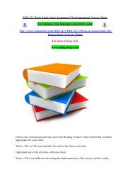 RDG 415 Week 4 Individual Assignment The Instructional Activity Paper/indigohelp