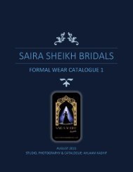 SAIRA SHEIKH BRIDALS ONLINE CATALOGUE BY AHLAAM KASHIF