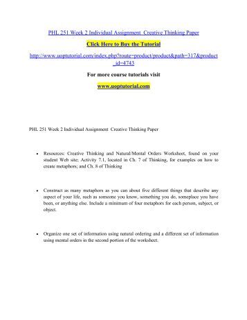 Creative thinking essay