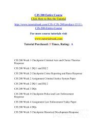 CJS 200 Entire Course/TutorialRank