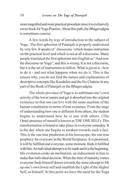 The Yoga of Patanjali