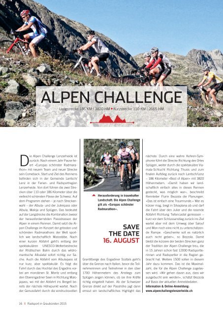 Alpen Challenge Lenzerheide 