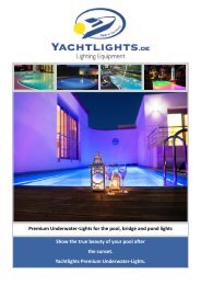 Leave your jetty, garden pond or swimming pool at night Bright and colorful enlighten the Yachtlights Underwater light Lagoa ..