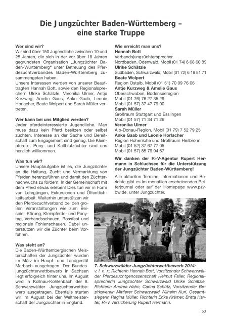 Fohlenschaukatalog Kaltblut II 2015