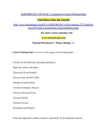 critical thinking paper 2 revision critical thinking paper 2 revision