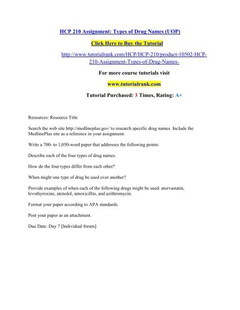 hcp-210-assignment-types-of-drug-names-tutorialrank