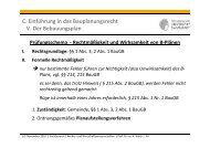 C. Einführung in das Bauplanungsrecht g p g V. Der Bebauungsplan