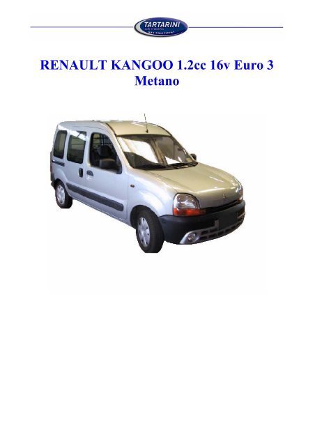 RENAULT KANGOO 1.2cc 16v Euro 3 Metano