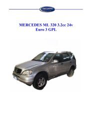 MERCEDES ML 320 3.2cc 24v Euro 3 GPL