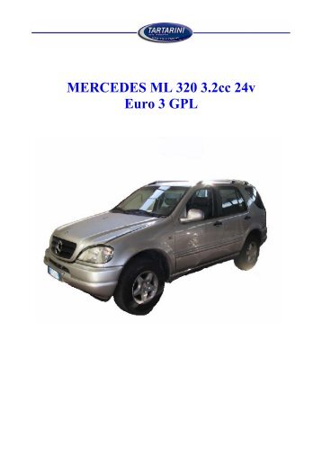 MERCEDES ML 320 3.2cc 24v Euro 3 GPL